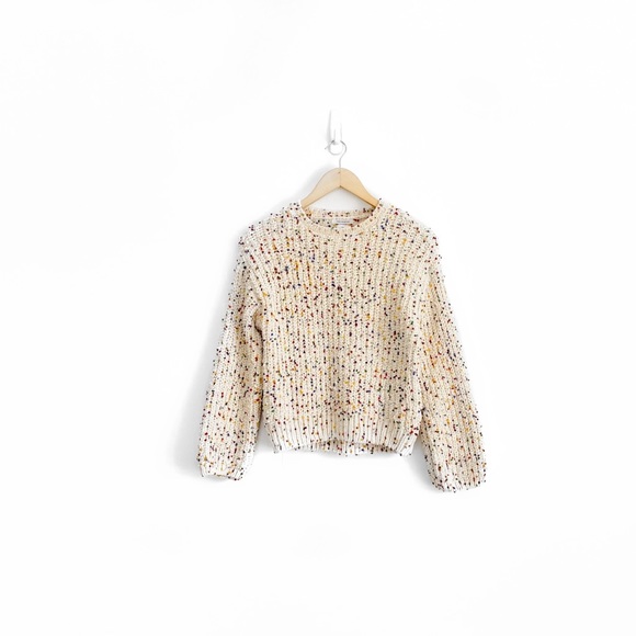Zara Sweaters - Zara Chenille Multicolored Speckled Sweater